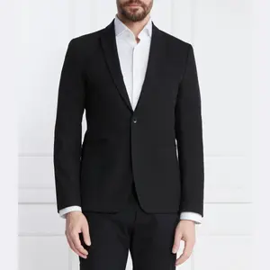 Элегантный пиджак приталенного кроя Calvin Klein, черный