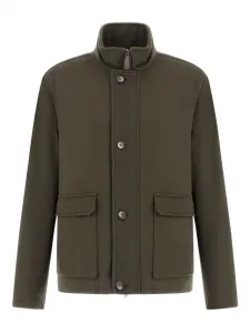 Куртка с высоким воротником Herno, зеленый