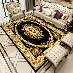 Saipos Ковер 120х200 см для гостиной/конференц-зала в винтажном европейском стиле, классический принт