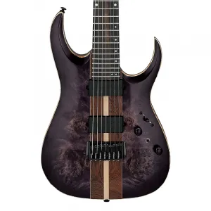 Электрогитара Ibanez RGA Premium 7-струнная Deep Twilight Burst с низким глянцем, с чехлом