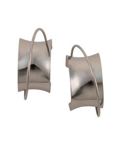 Женские серьги-полукольца Chunky-Orbiter - серебристый металлик SOHI, Silver