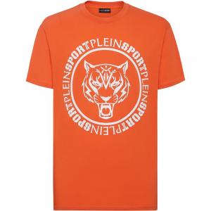 Футболка карбоновый тигр Plein Sport, оранжевый
