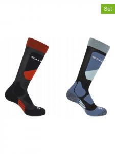 SALOMON Комплект из 2 функциональных носков "Access JR" в черно-сине-красном цвете