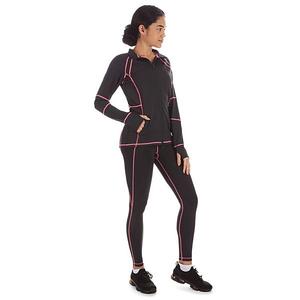 Женские леггинсы для фитнеса с высокой талией и неоновой строчкой Memoi