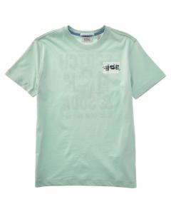 Футболка Scotch & Soda с принтом, зеленый