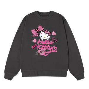 Hello Kitty Hello Kitty SS25 свитшот Unisex Sanrio, серый