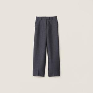 Брюки из детского мохера MIU MIU, серый