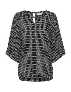 Блузка с коротким рукавом Kaffe Blouse Hildur, черный