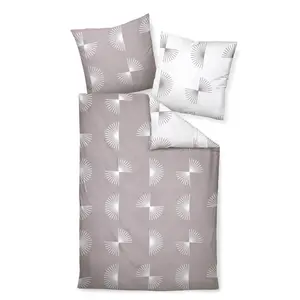 Постельное белье Janine Mako satin JD 87073 taupe 155x220 см + 80x80 см Original Janine