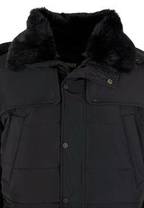 Зимняя куртка PUFFER WITH DETACHABLE Urban Classics, черный