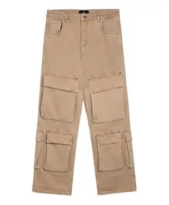 Брюки из хлопка и эластана Represent, бежевый