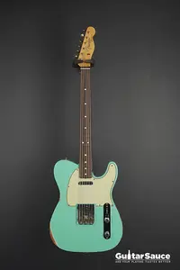 Fender Custom Shop 64 Telecaster Relic Aged 2024 - Морская пена зеленый (Код 1840NG)