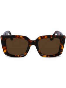 Солнцезащитные очки в квадратной оправе Victoria Beckham Eyewear, коричневый