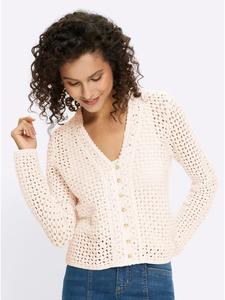 Heine Ажурный кардиган цвета экрю