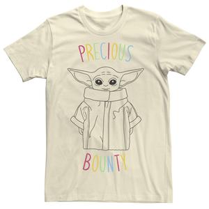 Мужская футболка The Mandalorian The Child Precious Bounty Outline Star Wars