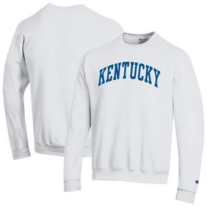 Мужской белый свитшот kentucky wildcats basic arch fleece Champion