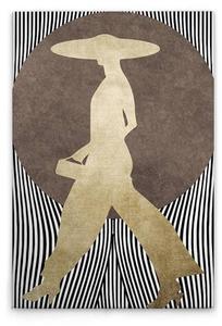 Картина на холсте A.S. Création La Madame Noir цвет braunschwarzweissgold