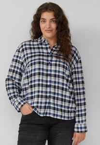 Блуза s.Oliver Button-down blouse, Navy/Dark Blue