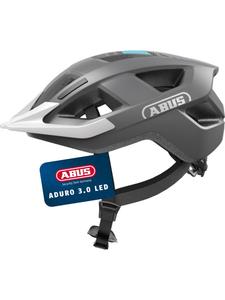 ABUS Велосипедный шлем Aduro 3.0 LED, цвет гоночный серый