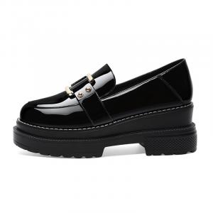 Лоферы женские черный Guci Tianlun