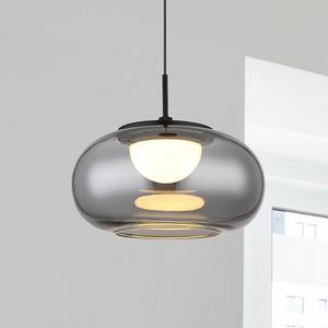 Светодиодный подвесной светильник Globo Lighting Quintara Typ C, копченое стекло / железо - количество языков пламени: 1