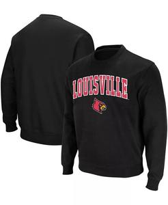 Мужская толстовка Louisville Cardinals с круглым вырезом и аркой и логотипом Colosseum, черный