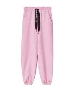 Спортивные брюки на шнуровке с логотипом, хлопковые, цвет розовой орхидеи. Gaã«Lle Paris, розовый