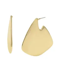 Серьги-Кольца с геометрическим узором Steve Madden, gold