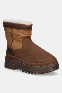 Мужские зимние сапоги Ugg Heritage Trailgazer замшевые на толстой подошве, коричневый