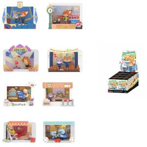 Слепая коробка с героями безумного города животных маркер момент POP MART