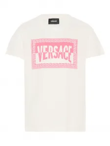 Футболка с короткими рукавами Versace Kids, нейтральный