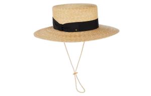 Соломенная канотье Gucci, бежевая