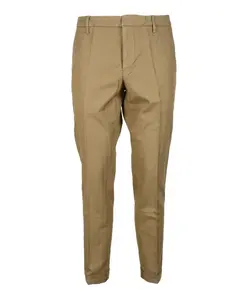 Брюки Gaubert, смесь хлопка и льна. Dondup, коричневый