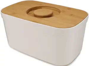 Хлебница Joseph Joseph "Bread Bin", (1 шт.), с крышкой для разделочной доски 22х18х37 см, белый