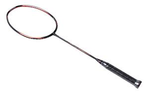 LINING Ракетка для бадминтона Energy 75C, нападающего типа, утяжеленная головка, жесткое древко, профессиональная, Black Red
