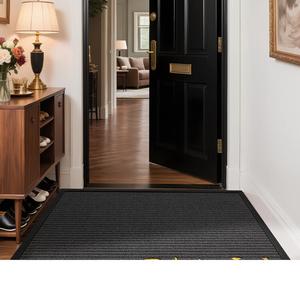 Dajiang Ковер 60х90 см для прихожей, износостойкий, с лазерной вышивкой, не требует стирки и ухода, счищает песок и пыль