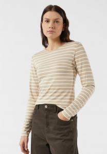 Топ comma T-SHIRT, Helles Beige/Beige