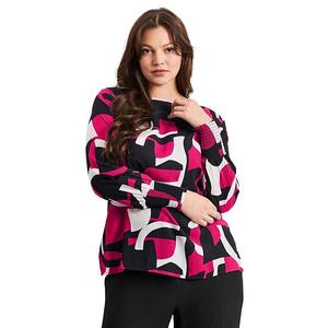 Женская туника plus size с геометрическим принтом Avenue, Pink Geo