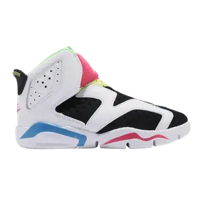 Кроссовки Air Jordan Air Jordan 6 Retro Little Flex PS 'Multi White', белый