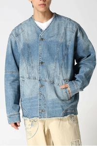 джинсовая куртка в стиле пэчворк