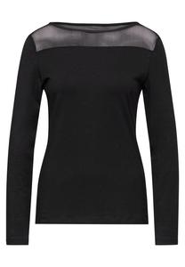 Лонгслив Street One Studio Shirt, черный