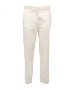 Белые тканевые брюки, модель d1 Moncler, белый