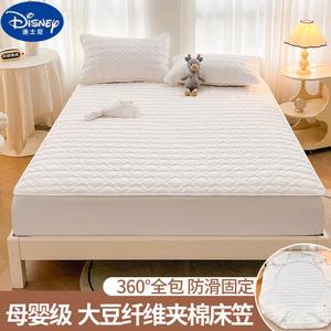 Disney Простыня на резинке 120х200 см, класс А, стеганая, из сырого хлопка, цвет Small Plum Blossom - Pearl White