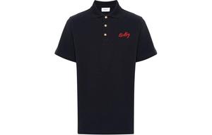 Поло с вышитым логотипом BALLY, темно-синий