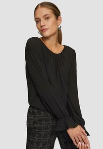 Блуза MIT PLISSEEÄRMELN s.Oliver BLACK LABEL, черный