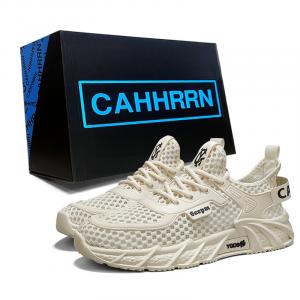 CAHHRRN Дышащие низкие повседневные туфли мужские бежевые, цвет Beige