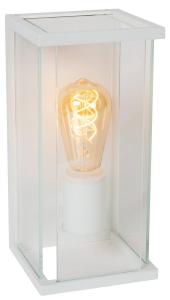 Настенный светильник Lucide CLAIRE, белое - прозрачное стекло - 16 x 29 x 14 см