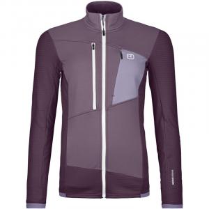 Под курткой флисовая куртка-сетка Ortovox, цвет dark wild berry