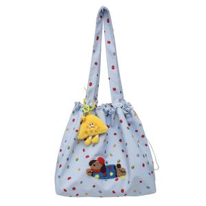 DCLOUD Нейлоновая сумка через плечо большая женская белая желтая синяя, Blue