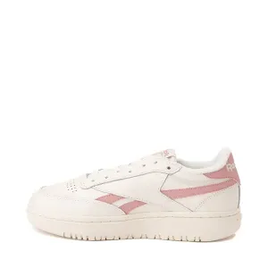 Кроссовки Womens Reebok Club C Double Athletic Shoe, цвет Chalk/Smokey Rose